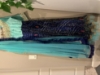 Picture of Beautiful mint green and navy blue bandini with yoke mirror  work