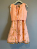 Picture of Party Wear Peach and Orange/Green Lehengas