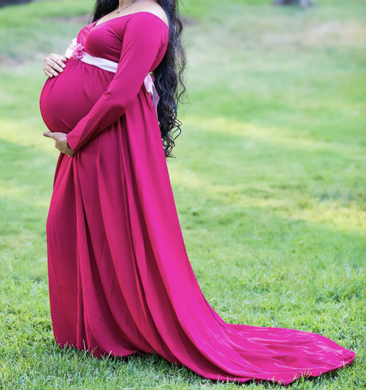 Picture of Long dress for maternity shoot