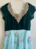 Picture of Floral Long Frock with velvet yoke