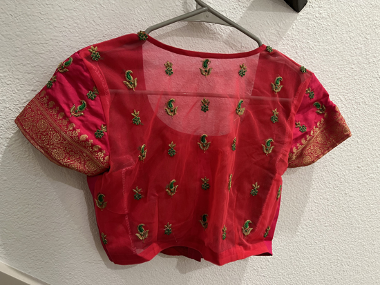 Picture of Pink maggam work blouse