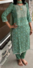 Picture of Sage Green Bandhani Dress