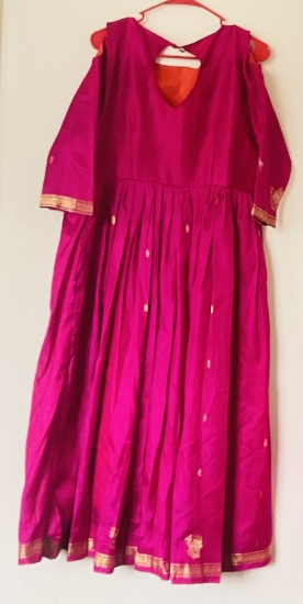 kanchipattu long frocks