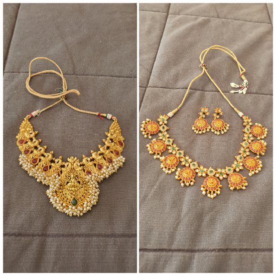 Picture of 1g gold choker sets