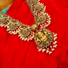 Picture of Lakshmi Devi antique haram with ear tops