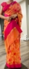 Picture of Peach and pink color saree paried with pink color blouse