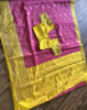 Picture of New dupion silk saree with contrast border