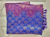 Picture of Royal blue and purple Pattu sari