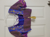 Picture of Royal blue and purple Pattu sari