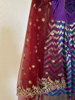 Picture of Banarasi long frock with paithani border and net dupatta