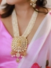 Picture of Beautiful Ganesh Haar set in pearls Mala with Ear Rings