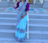 Picture of Ruffle saree with embroidery blouse