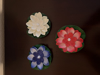 Picture of Combo Pooja Decor : Rangoli plates , 3 water sensor flowers