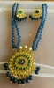Picture of Beautiful bead Necklace can be worn as chain or necklace comes with earrings