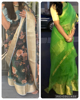 Picture of Organza and kora silk saree combo