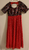 Picture of Red and black long frock