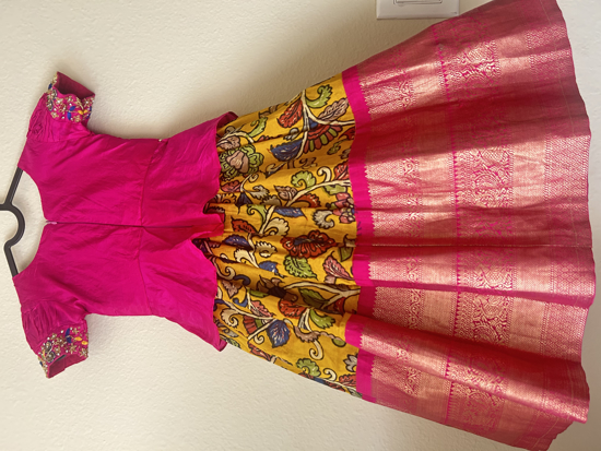 PunarviAuthentic|PreLoved|SustainablePure Kalamkari Pattu Lehenga with ...