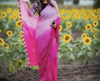 Picture of Saree- Dual  tone pink