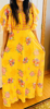 Picture of Yellow floral summer  maxi with ruffle sleeves