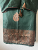 Picture of New soft silk saree with copper zari boarder