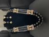 Picture of Long beads mala with kundan earrings