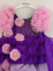 Picture of Purple and Pink shaded fluffy gown 1-2y