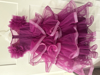 Picture of Toddler girl ruffled layered party gown with matching hair clip 3-4y