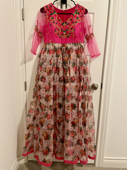 Picture of Floral dress with embroidery