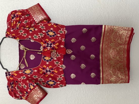 Picture of Moonga Banaras silk saree