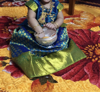 Picture of Purple/Blue and Green Pattu Langa Combo 1-2y