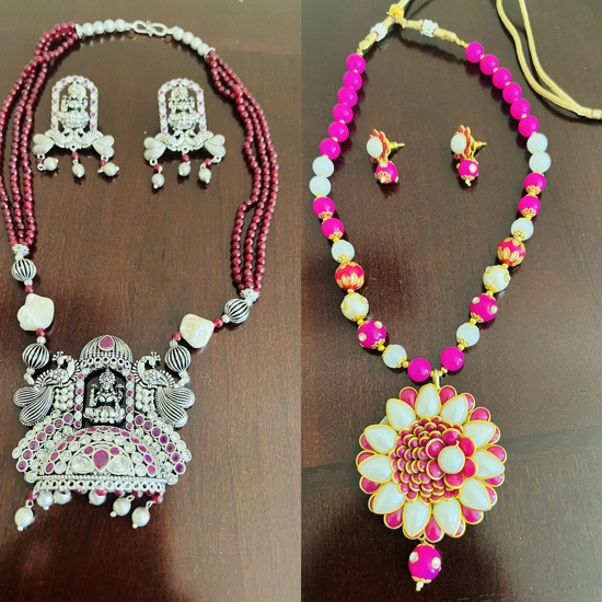 Picture of Combo Beads pendant sets with earrings