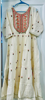 Picture of New Off white long frock and new pure cotton chudidhar set