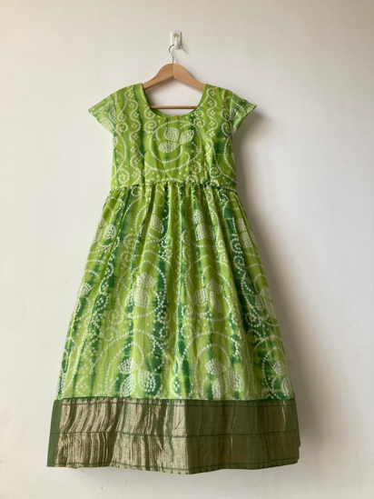 Picture of New bandani double border frock 6-8y