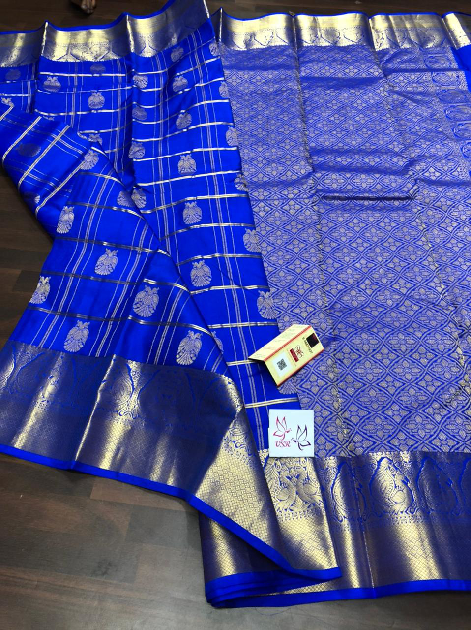 PunarviAuthentic|PreLoved|SustainableSilkmark certified Royal blue ...