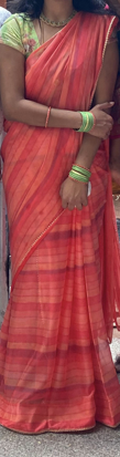Picture of Chiffon saree with sequence blouse