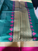 Picture of Brand new Traditional Bright Green and pink saree