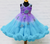 Picture of Aqua mermaid theme birthday dress 1-2y