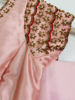 Picture of Peach colour  design georgette saree