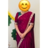 Picture of Fancy silk saree with puff sleeve blouse