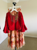 Picture of crushed lehenga with maggam blouse 12-14y
