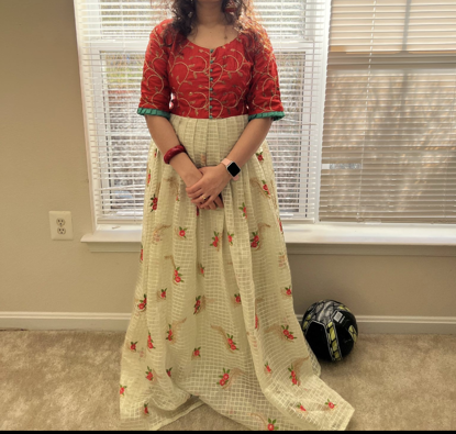 Picture of Thread work Long gown