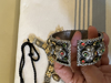 Picture of Oxidized pachi kundan necklace with matching kadas
