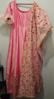 Picture of Pastel pink raw silk dress