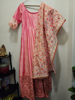 Picture of Pastel pink raw silk dress