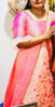 Picture of Pastel pink raw silk dress