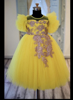 Picture of yellow tulle dress 2-3y