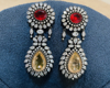 Picture of Big size Victorian earrings in classic combination