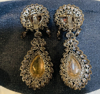 Picture of Big size Victorian earrings in classic combination