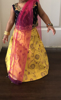 Picture of Party wear gown and choli combo- 1-2 yr