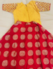 Picture of Kids-Girls Pattu Lehanga with Hand work Blouse 2-4y
